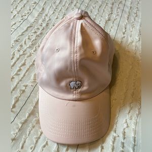 Ivory Ella Pink Satin Baseball Cap